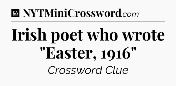 Irish poet who wrote 