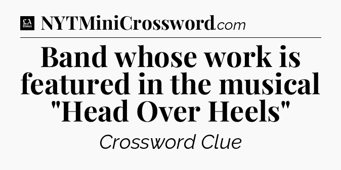 Band whose work is featured in the musical 