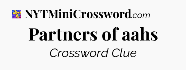 Partners of aahs Codycross