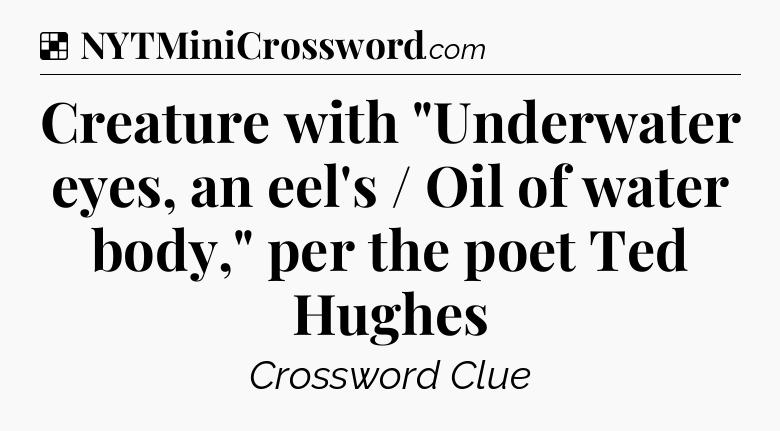 Solution: Creature with 