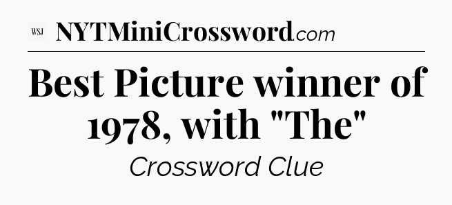 Best Picture winner of 1978, with 