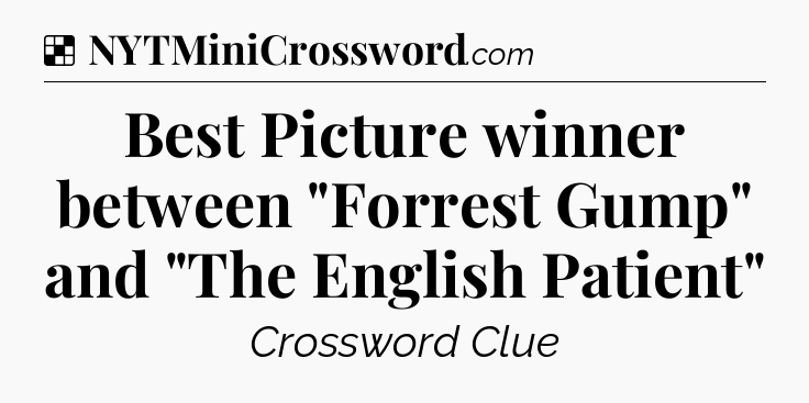 Solution: Best Picture winner between 