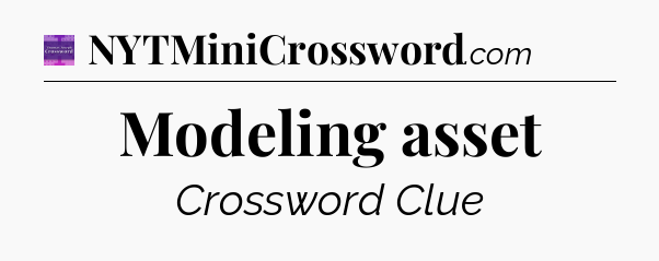 Modeling asset - Thomas Joseph Crossword
