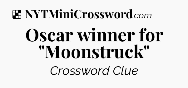 Solution: Oscar winner for 