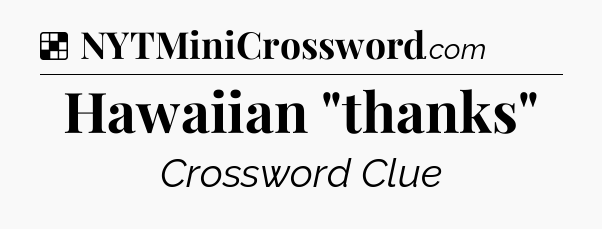 Solution: Hawaiian 