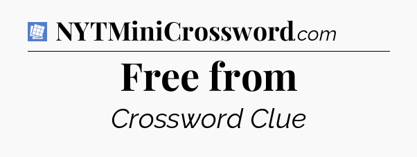 Free from Puzzle Page Crossword Clue