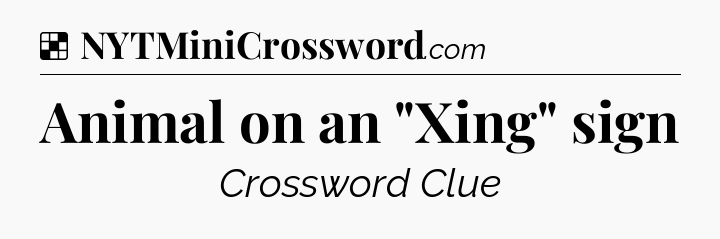 Solution: Animal on an 