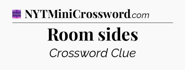 Room sides - Thomas Joseph Crossword