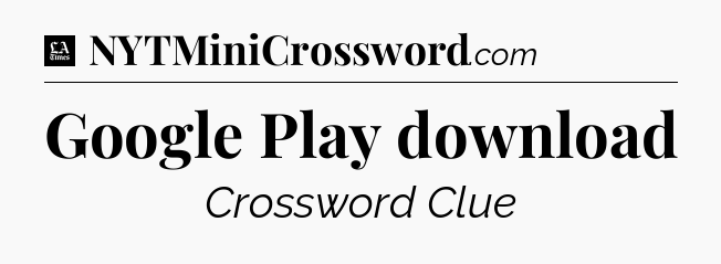 Google Play download - LA Times Crossword