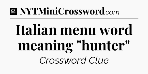 Italian menu word meaning 