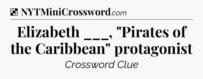 Solution: Elizabeth ___, 