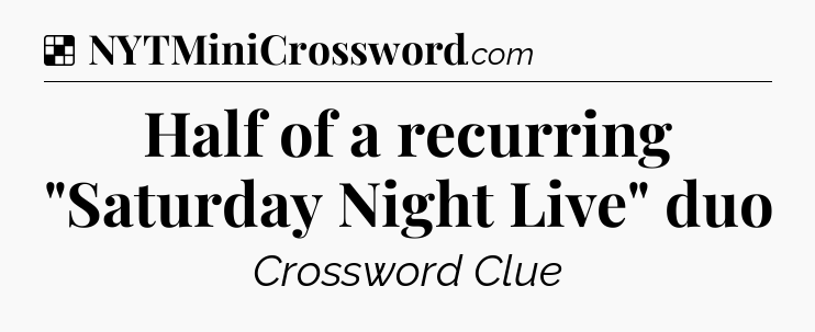 Solution: Half of a recurring 