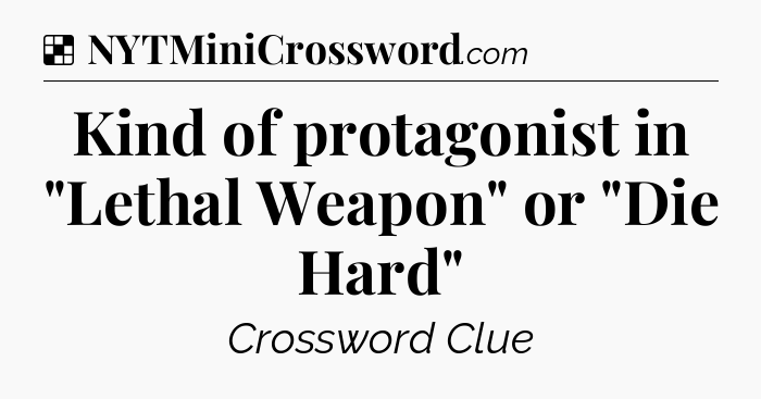 Solution: Kind of protagonist in 