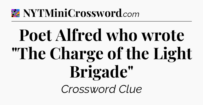 Poet Alfred who wrote 