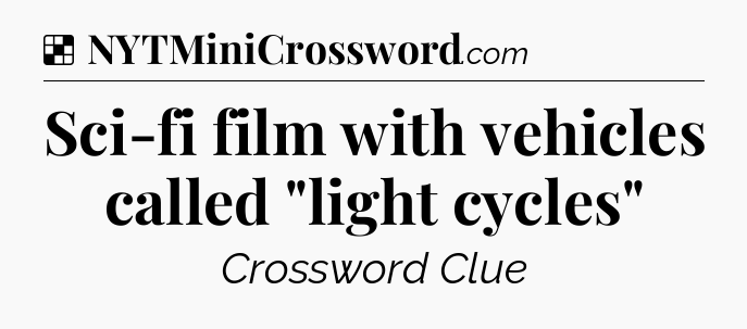 Solution: Sci-fi film with vehicles called 