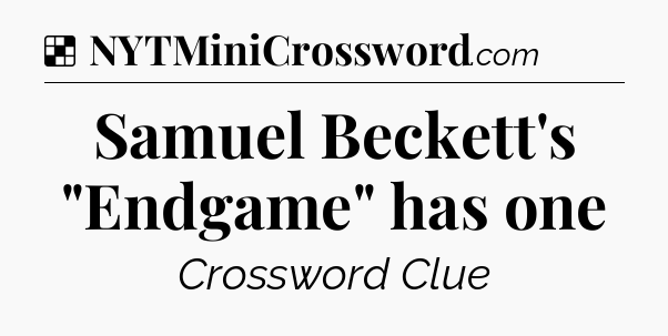 Solution: Samuel Beckett's 