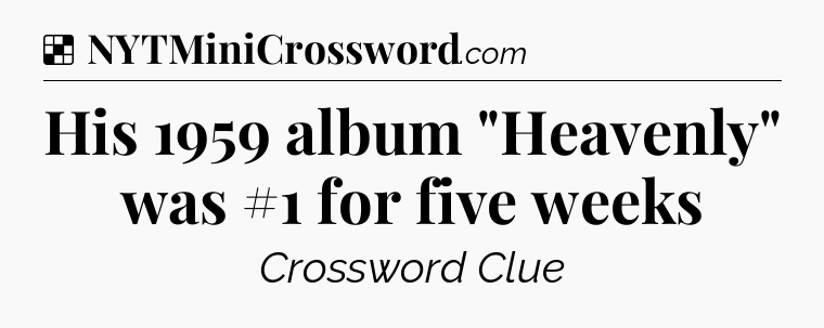 Solution: His 1959 album 