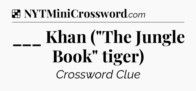 Solution: ___ Khan (