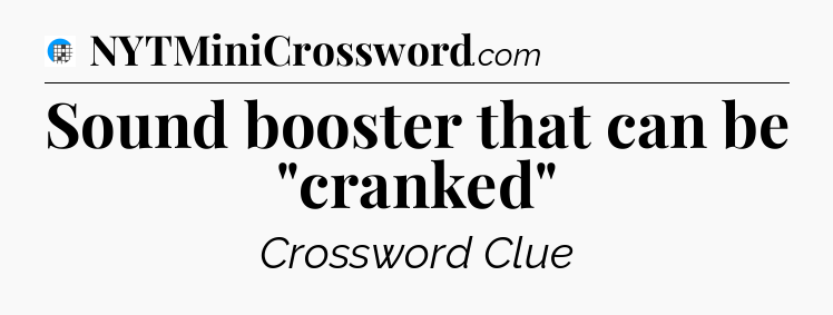 Sound booster that can be 