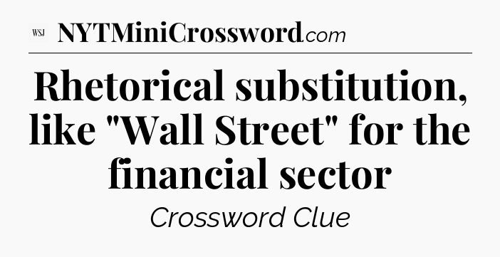 Rhetorical substitution, like 