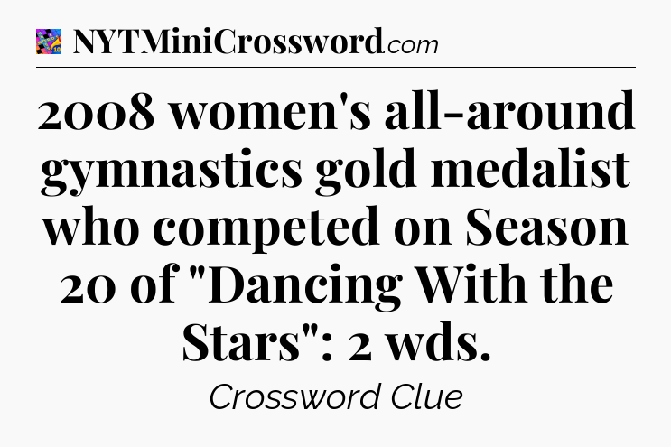 2008 women's all-around gymnastics gold medalist who competed on Season 20 of 
