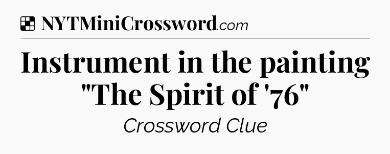 Solution: Instrument in the painting 