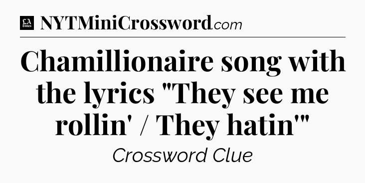 Chamillionaire song with the lyrics 