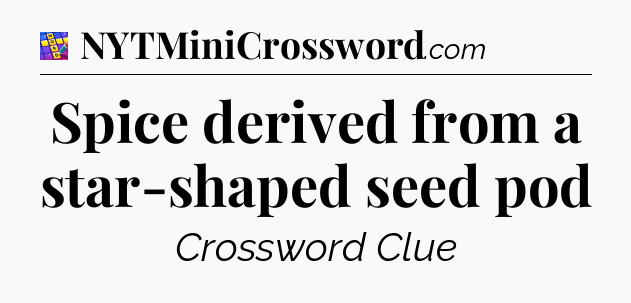 Spice derived from a star-shaped seed pod Codycross