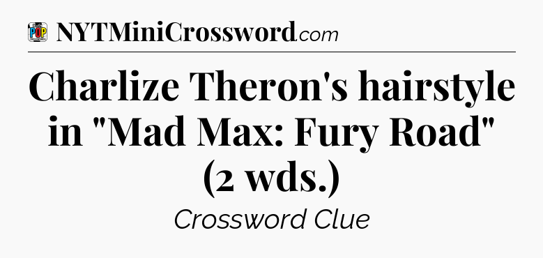 Charlize Theron's hairstyle in 