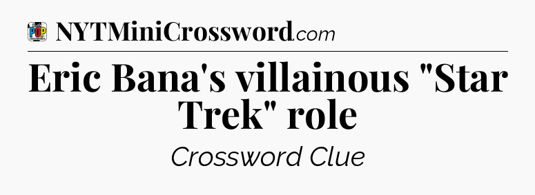 Eric Bana's villainous 