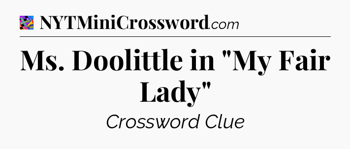 Ms. Doolittle in 