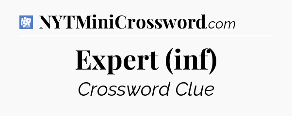 Expert (inf) Puzzle Page Crossword Clue