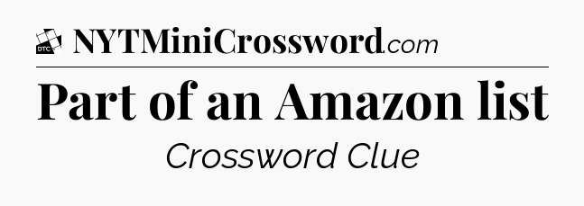 Part of an Amazon list - Daily Themed Classic Crossword