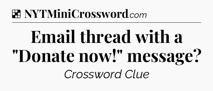Solution: Email thread with a 