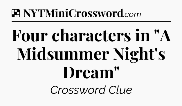 Solution: Four characters in 