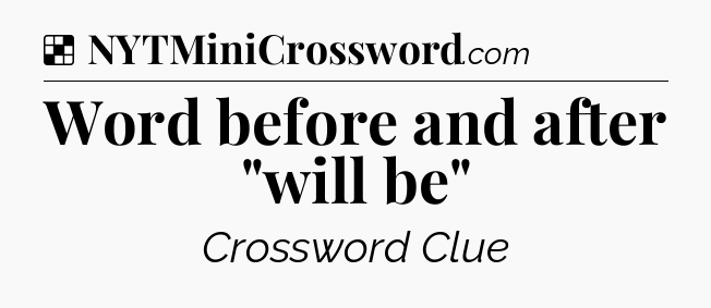 Solution: Word before and after 