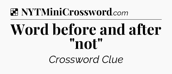 Solution: Word before and after 