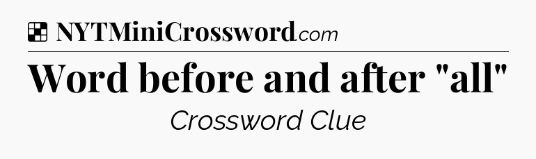 Solution: Word before and after 