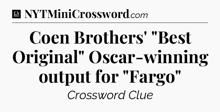 Coen Brothers' 