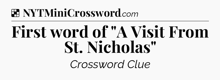 Solution: First word of 