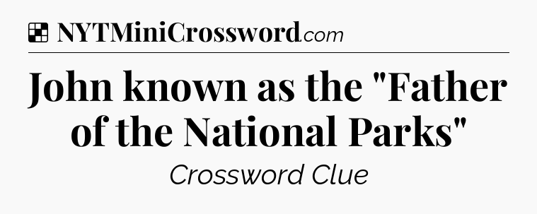 Solution: John known as the 