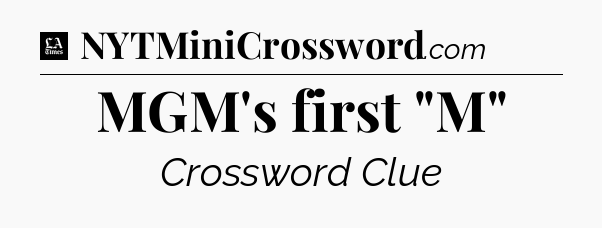 MGM's first 