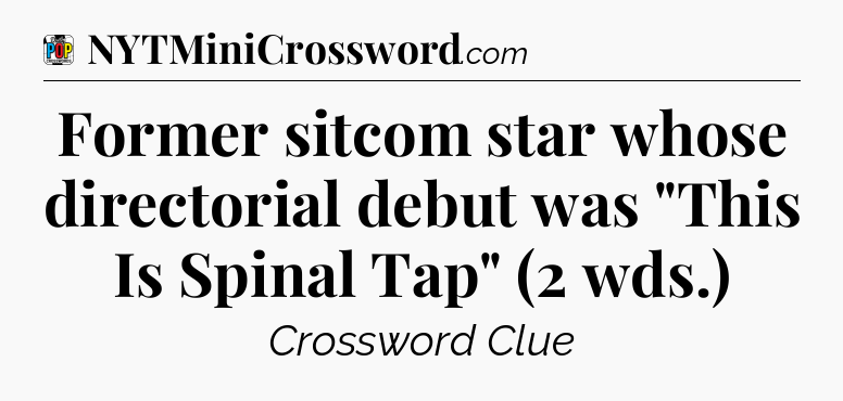 Former sitcom star whose directorial debut was 