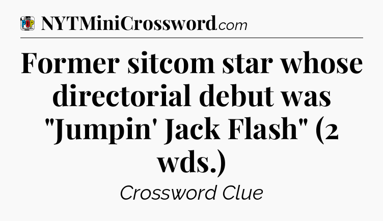 Former sitcom star whose directorial debut was 