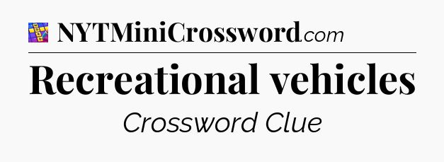 Recreational vehicles Codycross