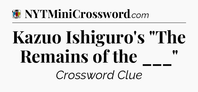 Kazuo Ishiguro's 