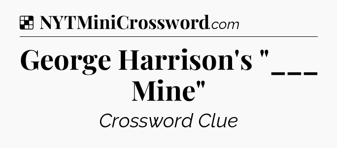 Solution: George Harrison's 