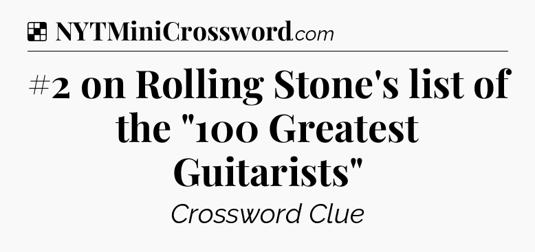 Solution: #2 on Rolling Stone's list of the 