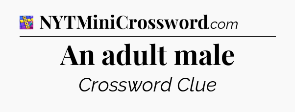 An adult male Codycross