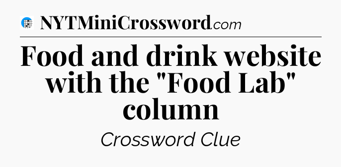 Food and drink website with the 